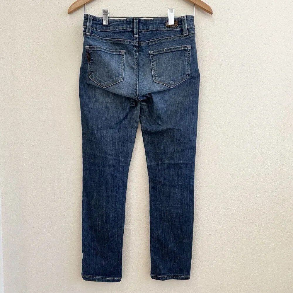 Paige Women's Peg Skinny Jeans Size 26 Stretch Medium‎ Wash Denim